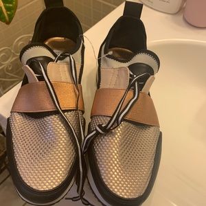 Steve Madden rose gold sneakers